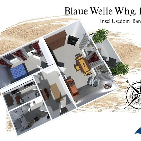 Blaue Welle Whg 18 Apartament Heringsdorf
